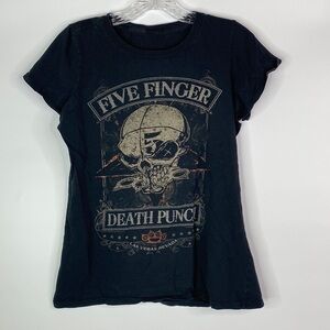 Five Finger Death Punch Black Short Sleeve Band Tshirt Small